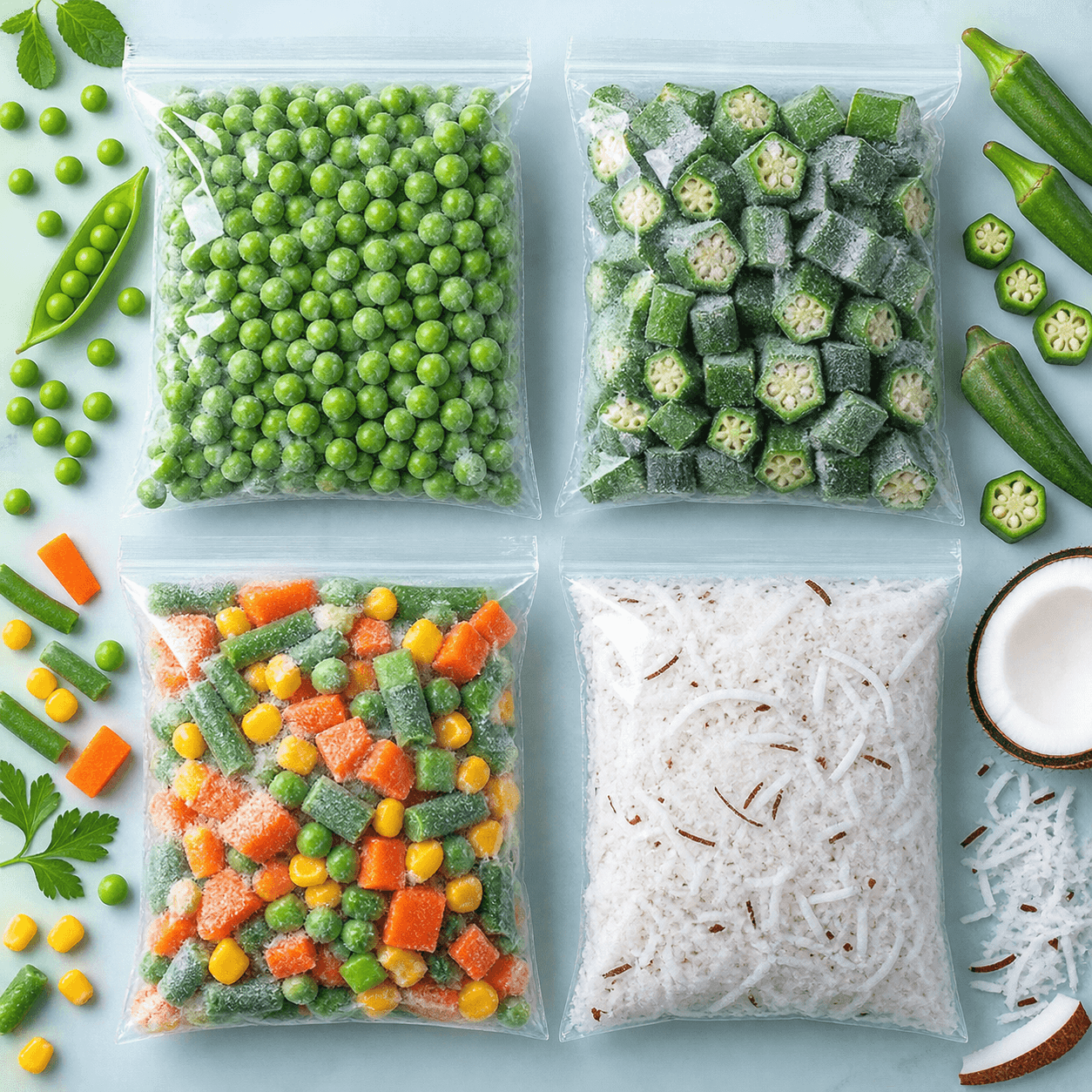 Frozen Vegetables selection